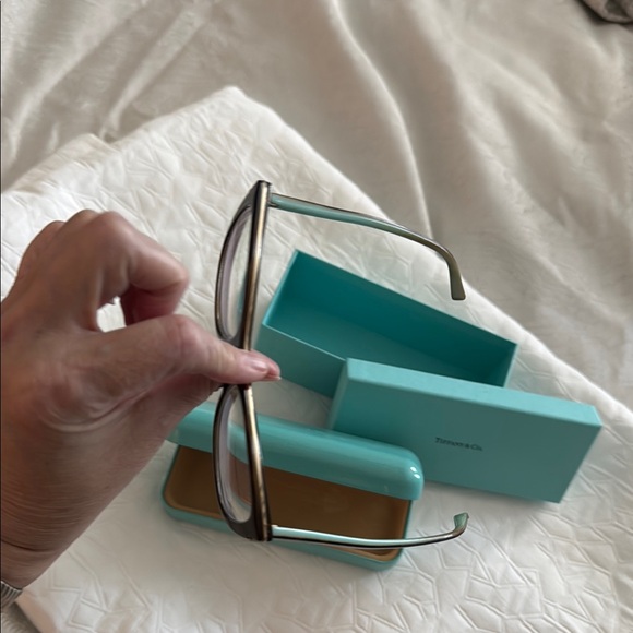 Tiffany & Co. Black Glasses with Blue Case - Picture 4 of 5